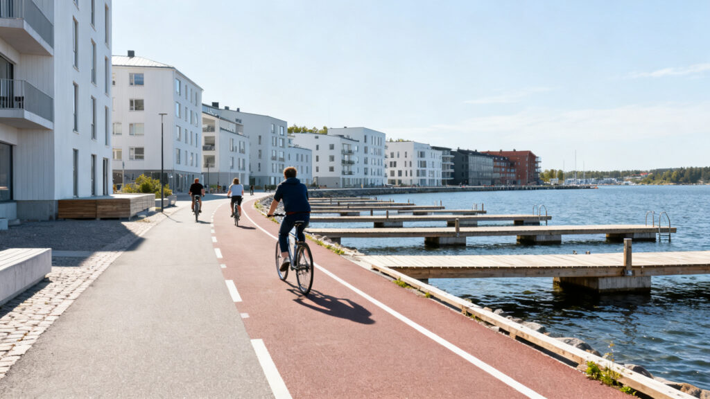 Itinéraire côtier urbain entre Copenhague et Helsingør