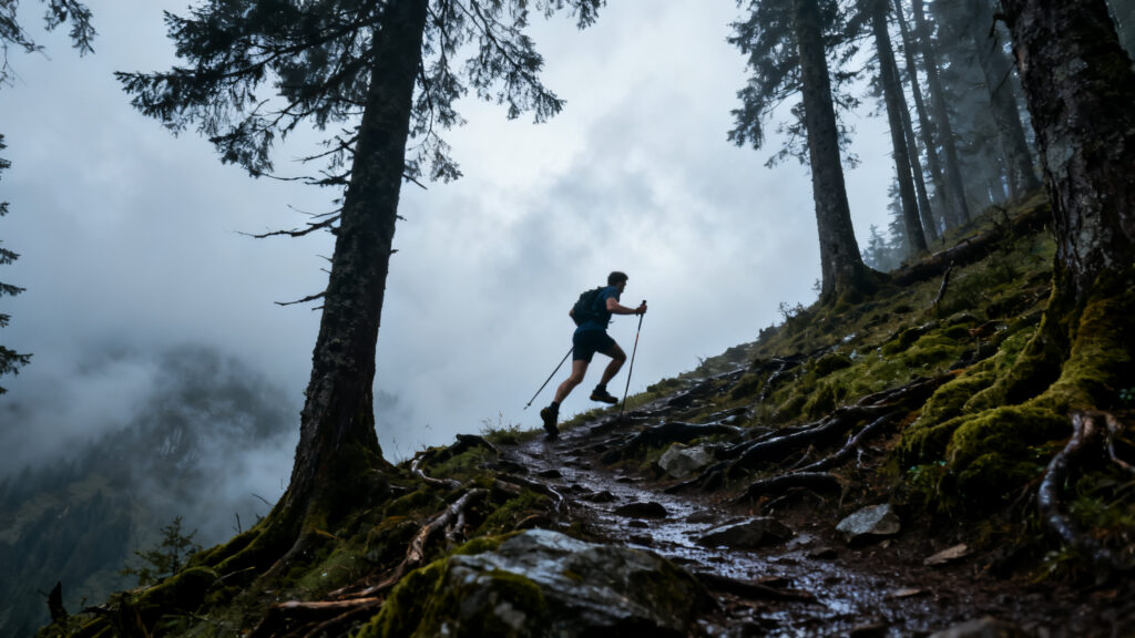 Montée longue et régulière typique du Coupo Cambo 64 km