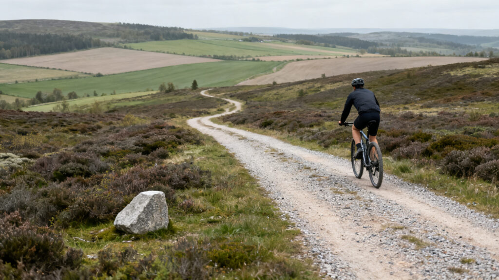 Gravel léger sur route intérieure Hærvejen
