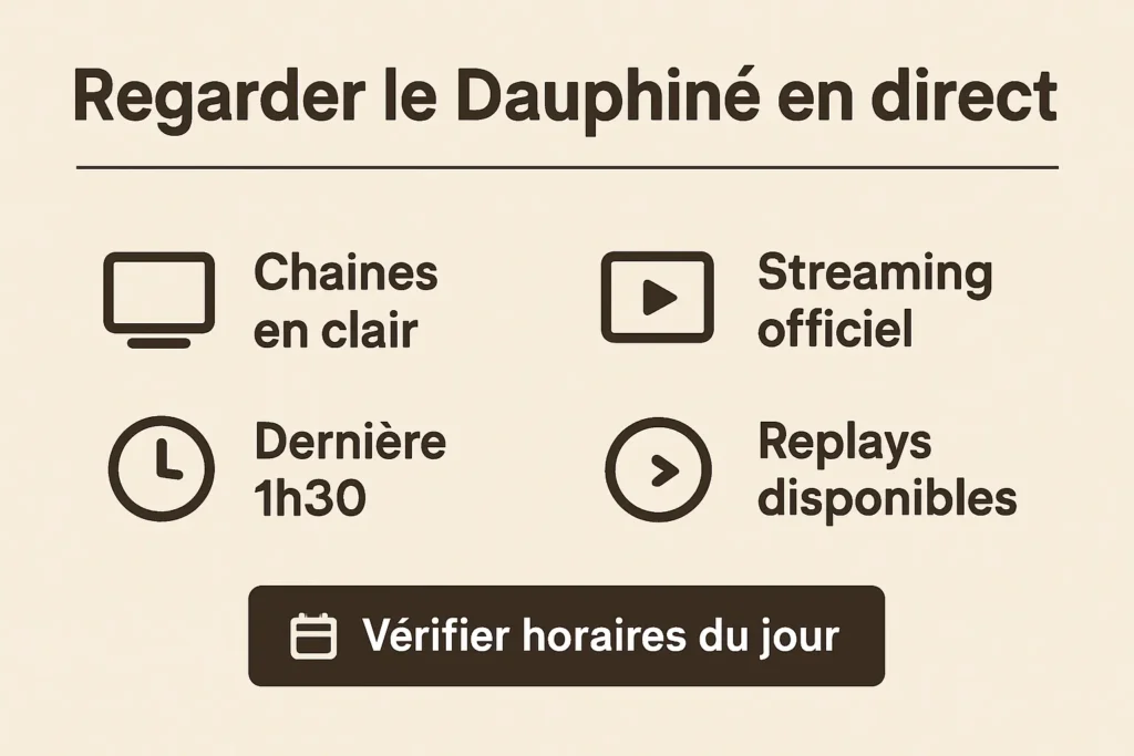 Synthèse diffusion TV, horaires, streaming et replays officiels