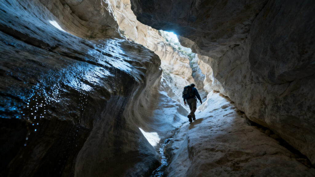 Passage calcaire étroit, boucle photogénique du Vercors