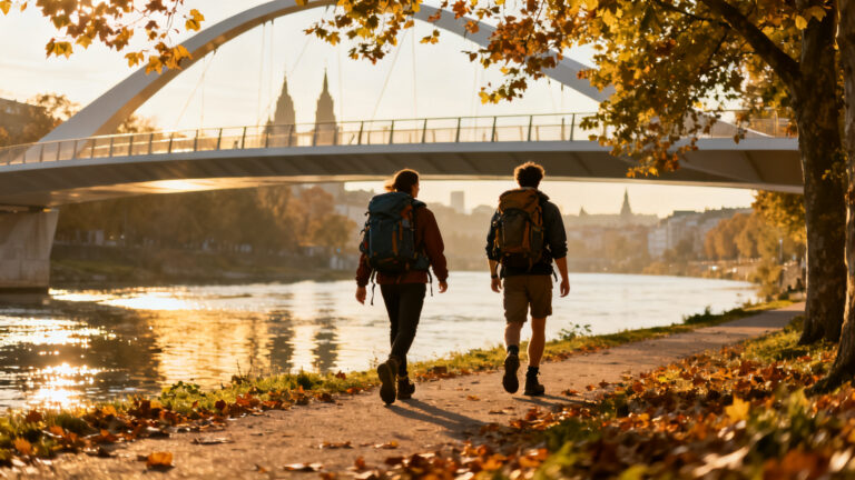 Chemin arboré pour une randonnée à Paris sans voiture