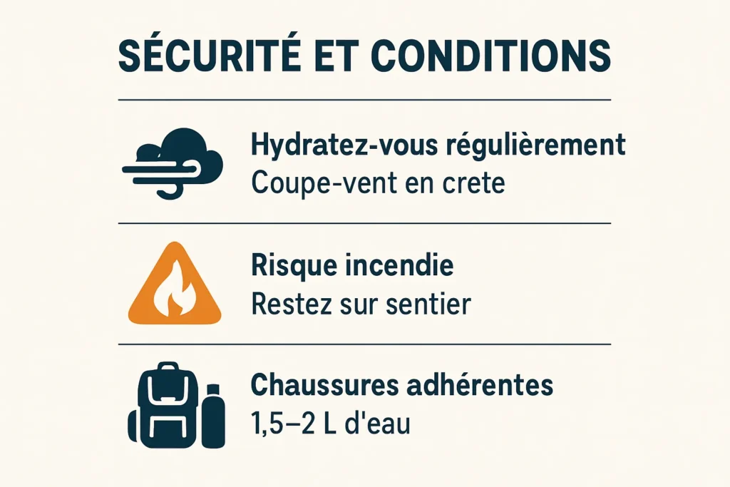 Conseils sécurité, météo et équipement pour la rando