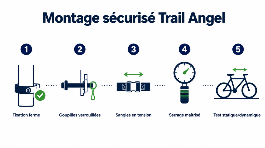 Schéma des étapes de montage et contrôles de serrage