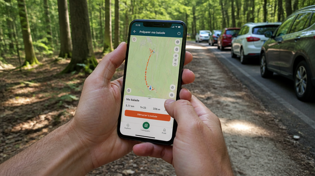 Points GPS et carte d’accès pour rejoindre la drève