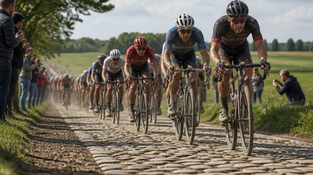 Peloton sur secteur pavé, profils et secteurs clés 2026
