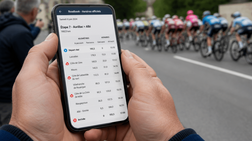 Consultation des horaires de départ et d’arrivée sur smartphone