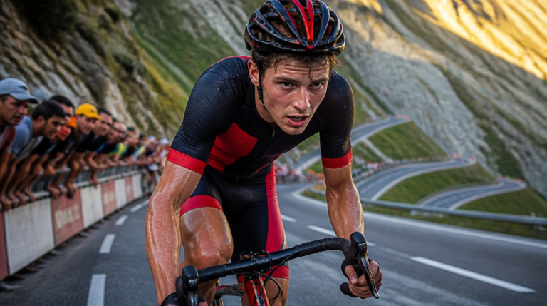 Lenny Martinez attaque dans une ascension de montagne