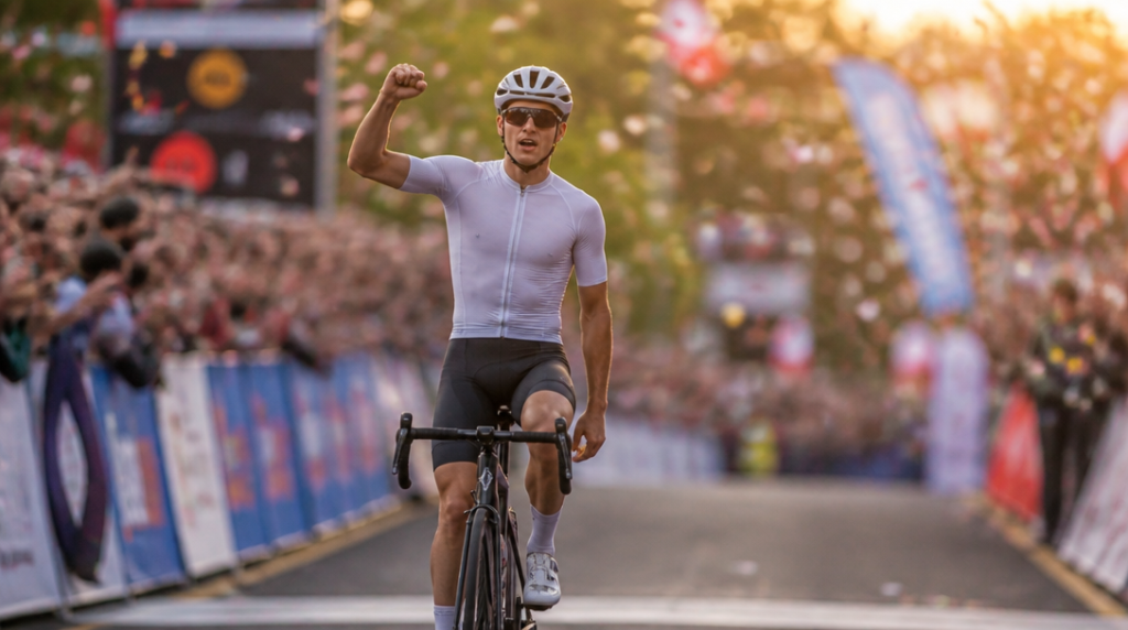 Victoire d’étape sur arrivée en bosse en course d’une semaine