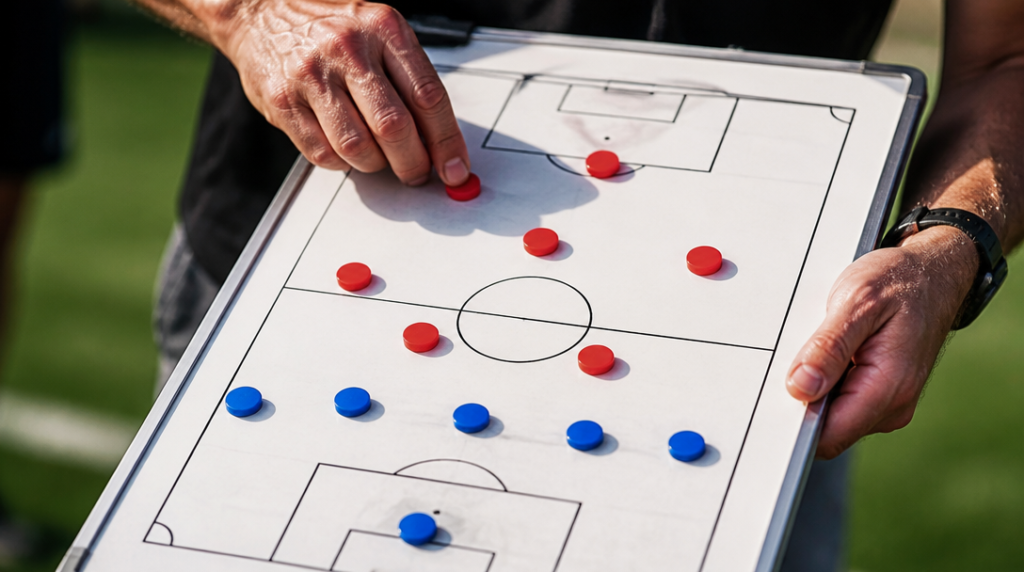 Onze type des Bleus schématisé en 4-2-3-1