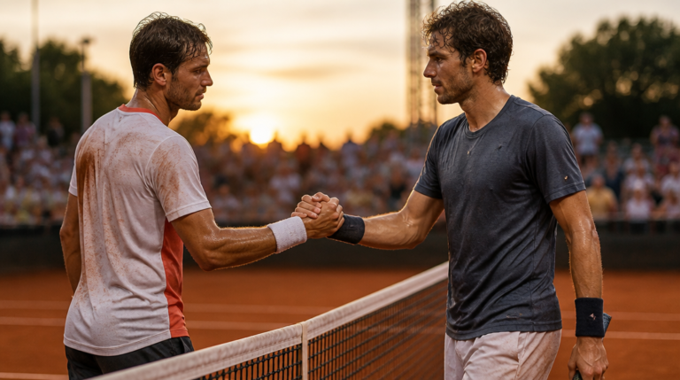 Alcaraz et Sinner au filet après la plus longue finale de Roland-Garros