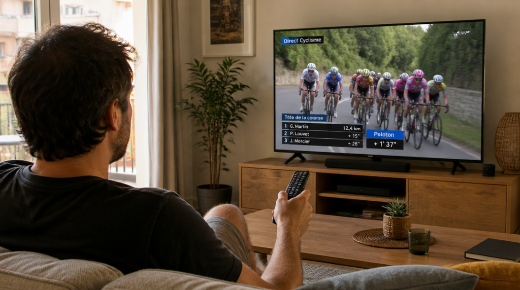 Diffusion TV et streaming de la course en direct