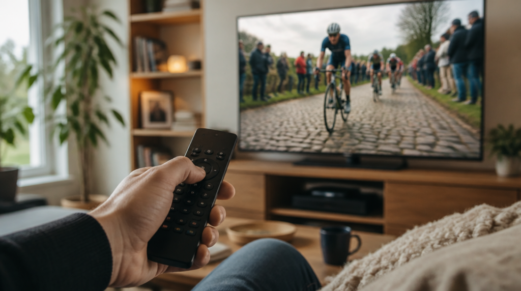 Diffusion TV et streaming de la course cycliste en direct
