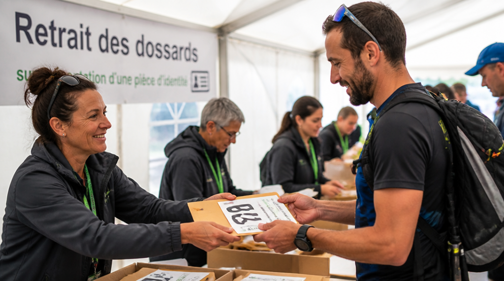 Retrait des dossards avec contrôle d’identité