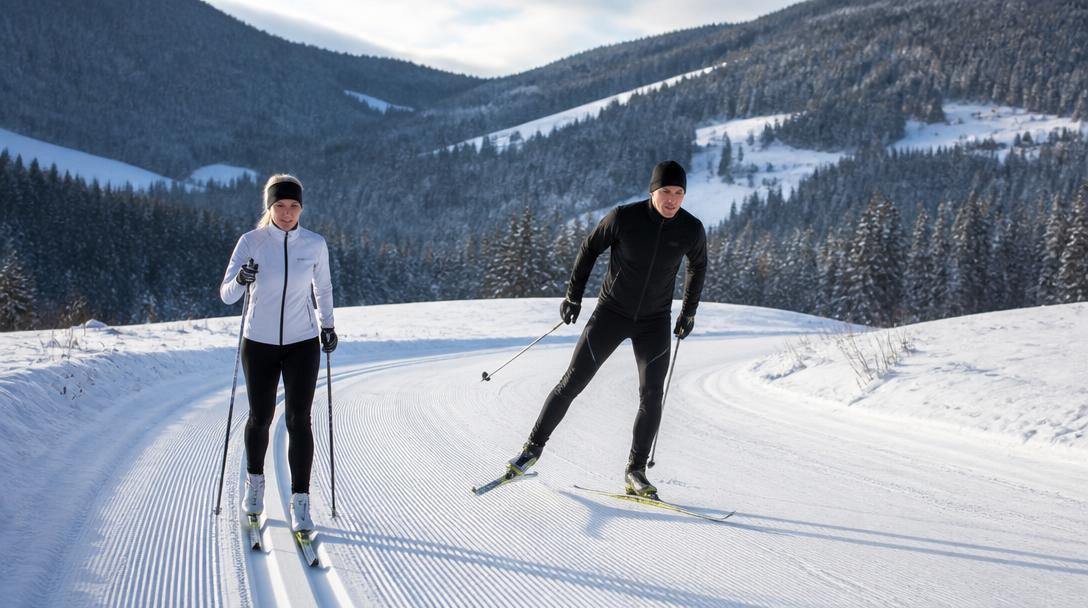 Skating et ski de fond sur piste nordique